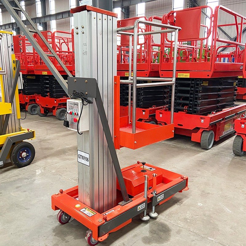 Electric Single Mast Aluminum Alloy Lift factory